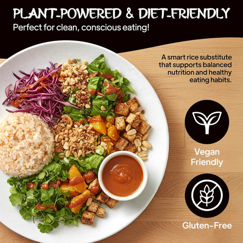 Visit the Store Japan160g 5pc 90 Izukappa fro x of Brown Zen Rice, Low-Calorie Option, Shirataki Rice, Just Seconds