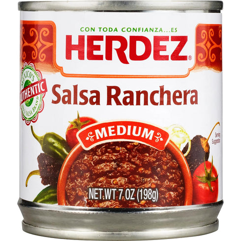 HERDEZ Ranchera Salsa, Medium, 7 oz. Can (12-Pack)