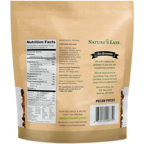Nature's Eats Pecan Pieces - 16 Oz