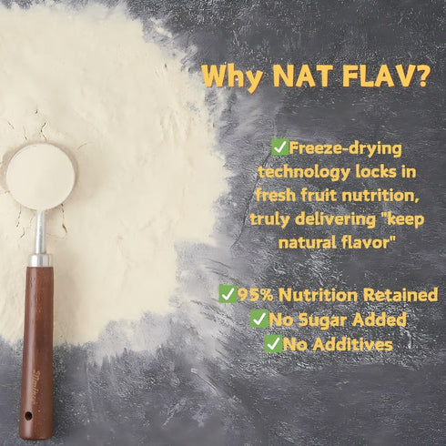 Nat Flav 10.5oz 300g 100% Backpacking Freeze-Dried Banana Powder | | Natural Fruit | No Sugar & Additives | Non-GMO