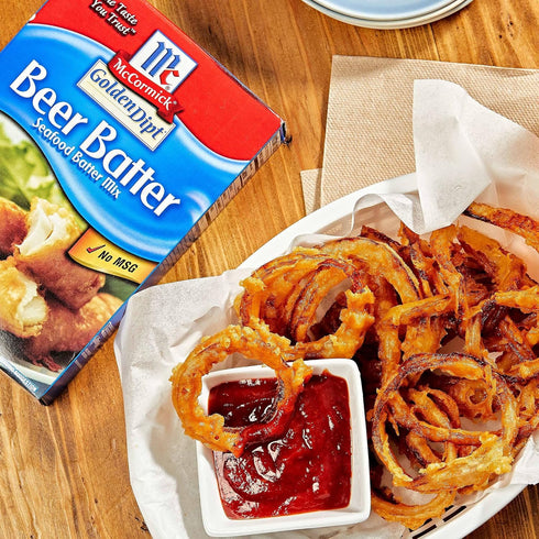 10 oz (Pack 8) McCormick Golden Dipt Beer Batter Seafood Batter Mix