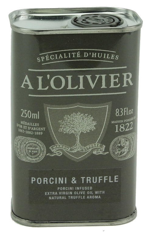 L'Olivier A Olive Oil Infused with Porcini-truffle, 8.3-Ounce Tins