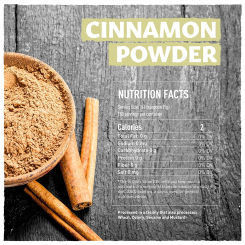 Eastanbul Cinnamon Powder, 6.4oz Ground Cinnamon Powder AKA Canela en Polvo, Vietnamese - Saigon Cinnamon Spice, Full-Flavor, Cinnamon Powder for Coffee, Cinnamon Rolls & All Culinary Applications