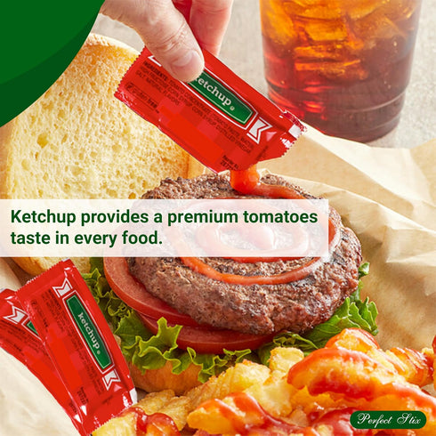 100 Packets. 50 Packets 50 Packets Perfect Stix Condiment Kit. Total Mustard and Ketchup