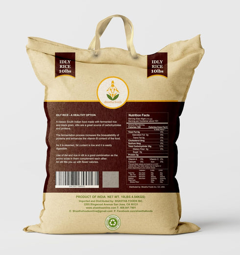 10 lbs Pack 1 Shastha Idli Rice