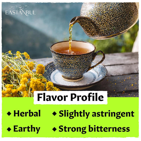 1.41oz Eastanbul Yarrow Tea, Yarrow Herb, Milenba Hierba, Caffeine Free Loose Leaf Herb, Freshly Cut Flower, Dried