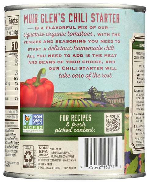 Muir Glen 28 OZ Organic Mild Chili Starter with Bell Peppers