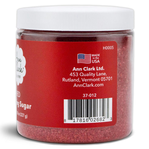 8 oz. Ann Clark Red Sanding Sugar
