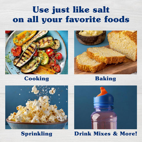 NU-SALT 3oz (Pack 12) Sodium-Free Salt Substitute, Contains Potassium Chloride, Table Salt Alternative, Vegan, Good