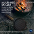 2 Set 120gr | Cast Iron Skillets + Provoleta Cheese | Camping Essentials - Home Kitchen Utensils Cast Iron Pan Cooking