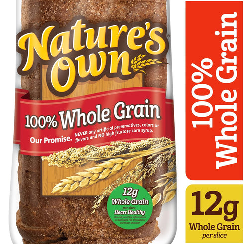 VEMAX Store 100% 20 oz (Pack 2) Bread Whole Grain Sliced Sandwich, Loaf