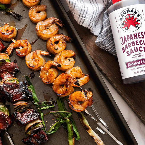 2 Pack 1 1 Bachan's Japanese Barbecue Sauce - Original, Roasted Garlic - BBQ Sauce for Wings, Chicken, Beef, Pork