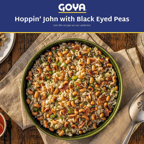 Pack 2 (16 oz Goya Black Eyed Peas Dry, Creamy and Flavourful Frijoles Goya Pintos, Pantry Staple, of Bags)