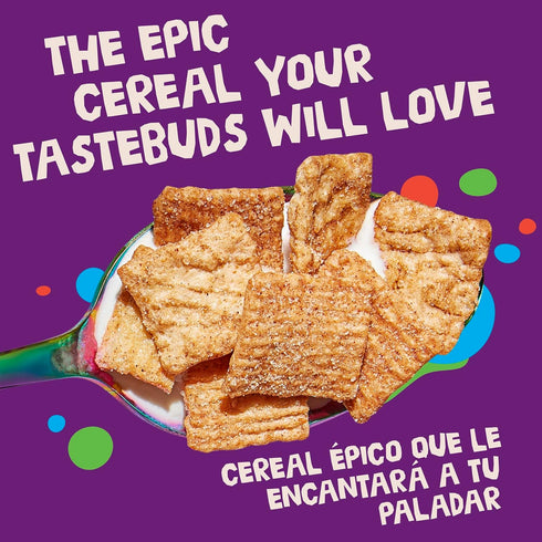27 oz Cinnamon Toast Crunch Breakfast Cereal, Crispy Cinnamon Cereal, Mega Size