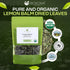 50g 1.76oz Biokoma Organic Lemon Balm Dried Leaves Melissa Officinalis Loose Herb Calming Relaxing Sleep Digestive
