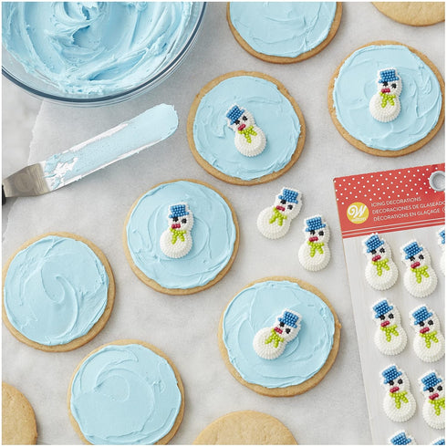 Wilton Mini Snowman Icing Decorations, 20 Count