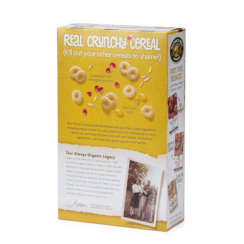 11.5 Oz. (Pack 6), 19g Nature's Path Organic Gluten Free Whole O's Cereal, of Non-GMO, Whole Grains, Low Fat