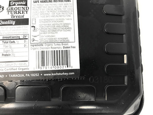 Kochs Turkey Farm 16 OZ Organic Ground Turkey Breast