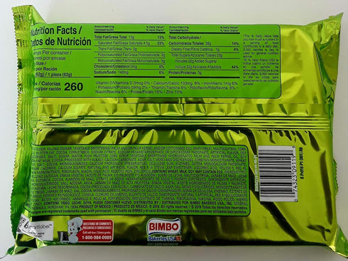 Bimbo 8.75oz Nito cream filled sweet roll