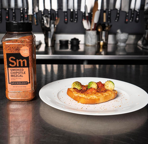 21.8 oz Spiceology & Derek Wolf - Smoked Chipotle Mezcal BBQ Rub - Spirit-Infused Barbeque Rubs, Spices and Seasonings