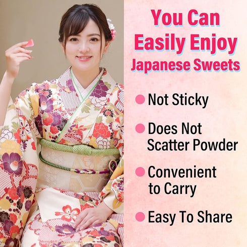 300g/10.58oz, YAMASAN KYOTO UJI Japanese Sakura Mochi Candies, Real Traditional Cherry blossom Rice Cakes, Japanese