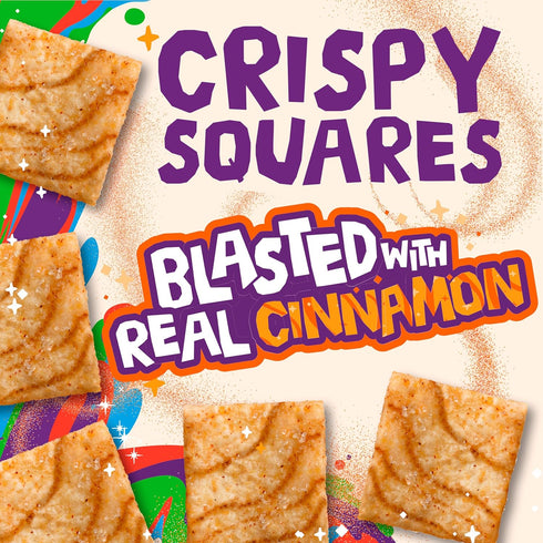 27 oz Cinnamon Toast Crunch Breakfast Cereal, Crispy Cinnamon Cereal, Giant Size