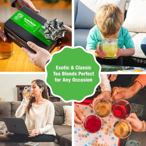 7 7 Tiesta Tea - Green Teas Dry Flight Sampler, Loose Leaf, Medium Caffeine Hot & Iced Tea, Premium Green Tea Blends