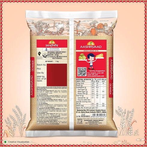 Aashirvaad 1kg Pack Superior MP Atta