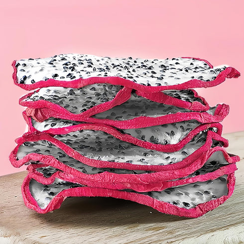 SYZJMWDY 5oz (150g) Premium Drying White Dragon Fruit Chips | Crispy Exotic Fruit Snacks