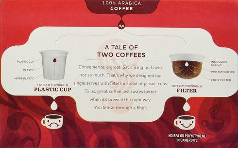 24 CAMERON'S CHOCOLATE CARAMEL BROWNIE COFFEE SINGLE SERVE CUPS