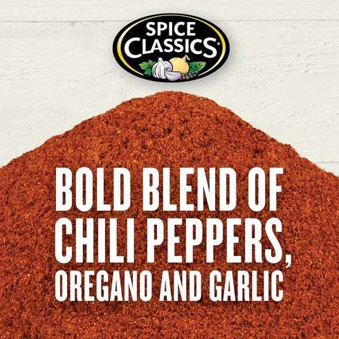 6 lb 6 Spice Classics Chili Powder, - One Pound Container of Bulk Chili Powder, Perfect for Chili, Enchiladas, Stuffed
