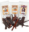GJ Products BeerJerky.com - Variety 3-Packs - Beef Jerky and Sausage Sticks Marinated in