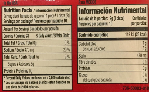 Lorena Sandia Del Puesto Watermelon Candy, 10 Count