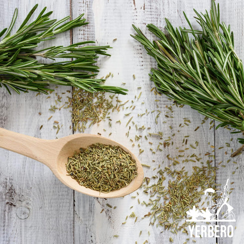 2oz (58gr) 30+ Nature100% Yerbero - Premium Loose Whole Rosemary Dried Leaves Tea | Hoja De Romero Te Herbal | Makes