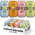 Culture Pop Soda, Zesty & Tarty Variety Pack, Probiotic Low Sugar Soda,