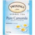 20 pack Pack 6 Twinings Organic Camomile Tea Bags per
