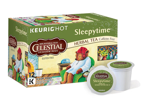 72 Count Celestial Seasonings Sleepytime Herbal Tea, Keurig Single-Serve K-Cup Pods