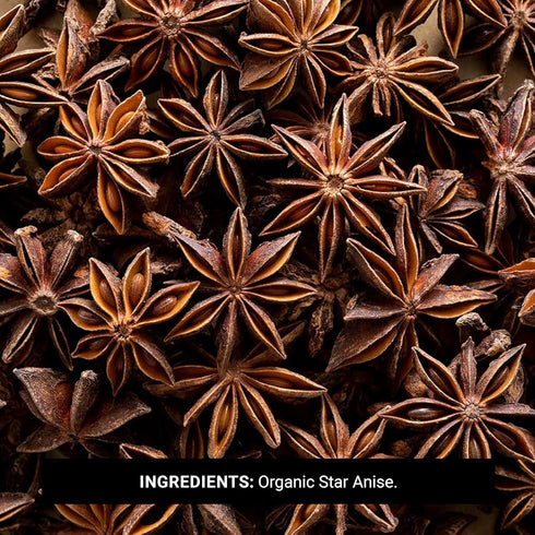 1lb Frontier Co-op Organic Whole Star Anise - Dried Whole Star Anise Pods
