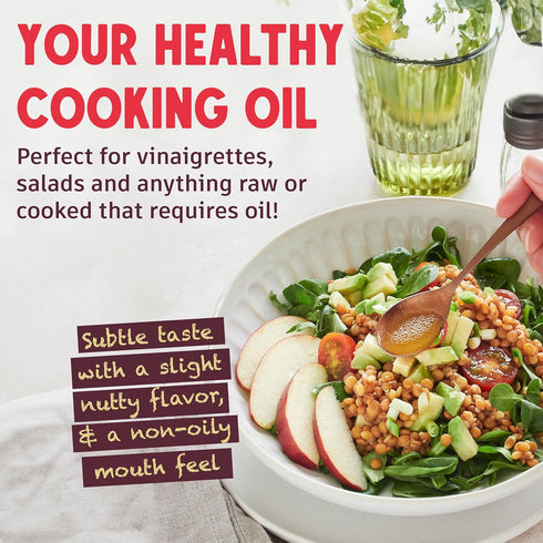 1.32 100% (169 oz/1.32 Gourmanity Rice Bran Oil, Bulk Gallon Easy Pour Bottle, Heart Healthy Oil Made From Pure Rice