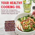 1.32 100% (169 oz/1.32 Gourmanity Rice Bran Oil, Bulk Gallon Easy Pour Bottle, Heart Healthy Oil Made From Pure Rice