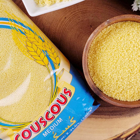 100% 2.2lb (Pack 2) Baraka Premium Original Moroccan Couscous | All Natural, Vegan, Non-GMO Fine Ancient Whole Wheat