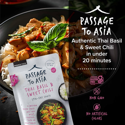 (6x7OZ Passage Foods Thai Basil Chili Sauce )