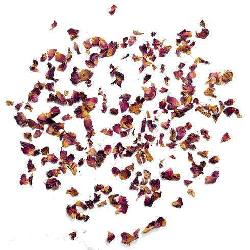 Dried Rose Petals - 100% Certified Organic Red Rose Petals for Loose Leaf Tea, Cocktails, and Cakes