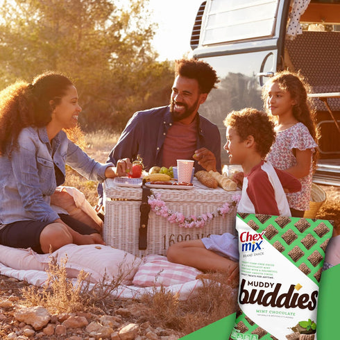 4.5 Oz (Pack 7) Chex Mix Muddy Buddies, Mint Chocolate