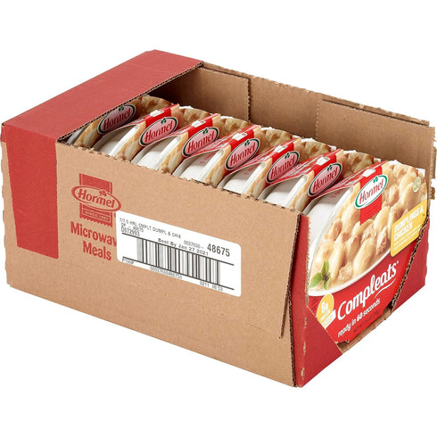 7.5 (Pack 7) HORMEL COMPLEATS Dumplings & Chicken, Ounce