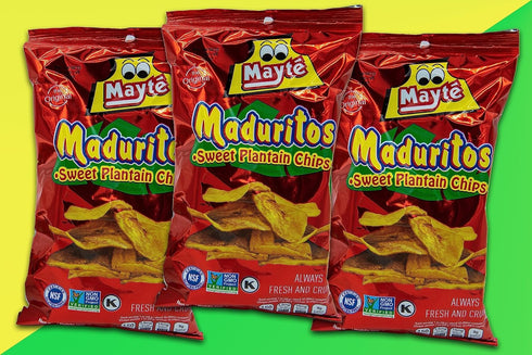 DESPENSA COLOMBIANA 3.3oz 3 Pack Pack Sweet Plantain Chips Mayte / Maduritos Dulcesitos Mayte - - Value