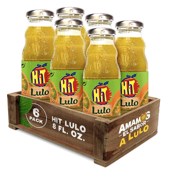 HIT Jugo Sabor Lulo 237 ml. - 6 Pack/Juice Lulo Flavor 8