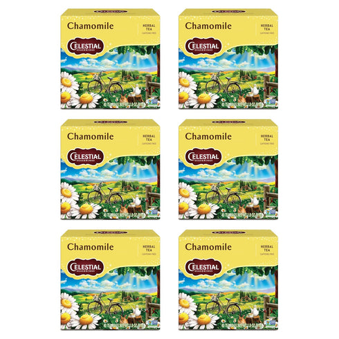 Celestial Seasonings Herbal Tea, Chamomile, Caffeine Free, 40 Tea Bags (Pack of