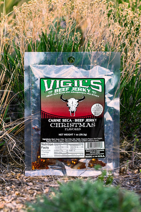 Vigils Beef Jerky, LLC Christmas Beef Jerky (Red & Green Chile) 1oz