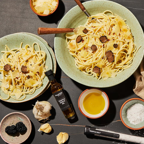 Set, 4 2 Set 6 Thoughtfully Gourmet, Truffle Salt & Olive Oil Gift Includes Premium Extra Virgin Olive Oil, Truffle